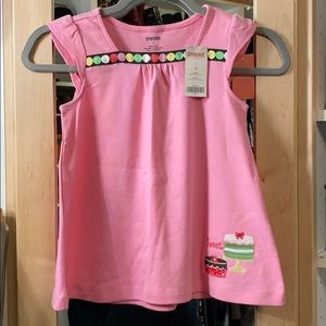 NWT Gymboree shirt with cake detail